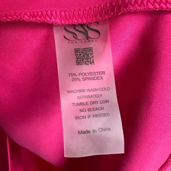 SSYS Sleeveless Frill Vneck Top Pink M - Picture 5 of 9